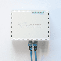 Mikrotik Hex Rb750gr3 5 port Gigabit Ethernet Router Front View   Wavetech Solutions Limited