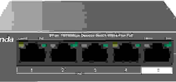 Tenda TEF1105P, 5 Port Fast Ethernet PoE Switch